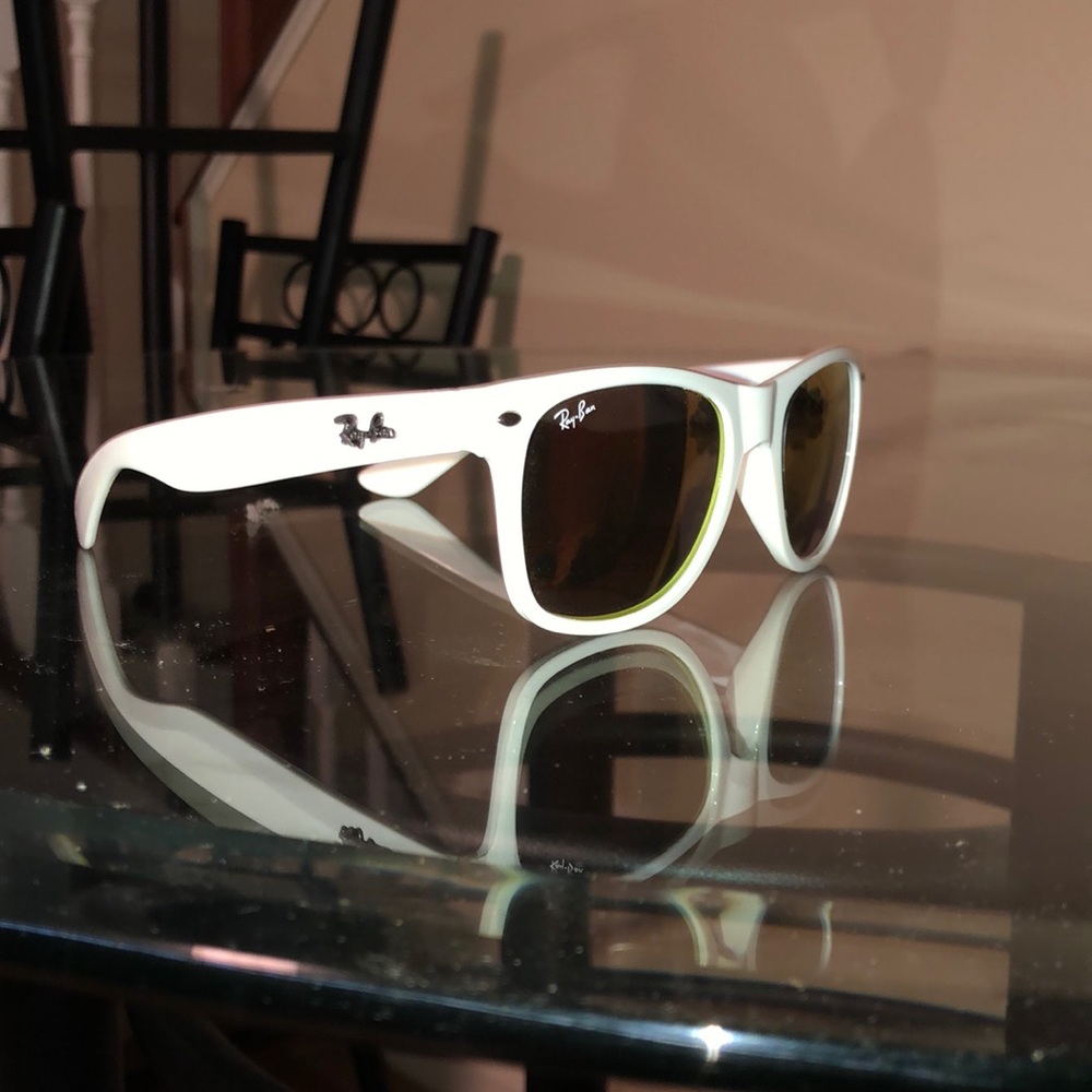 Ray Ban sunglasses.